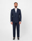 ABITO LONDON GESSATO BLU