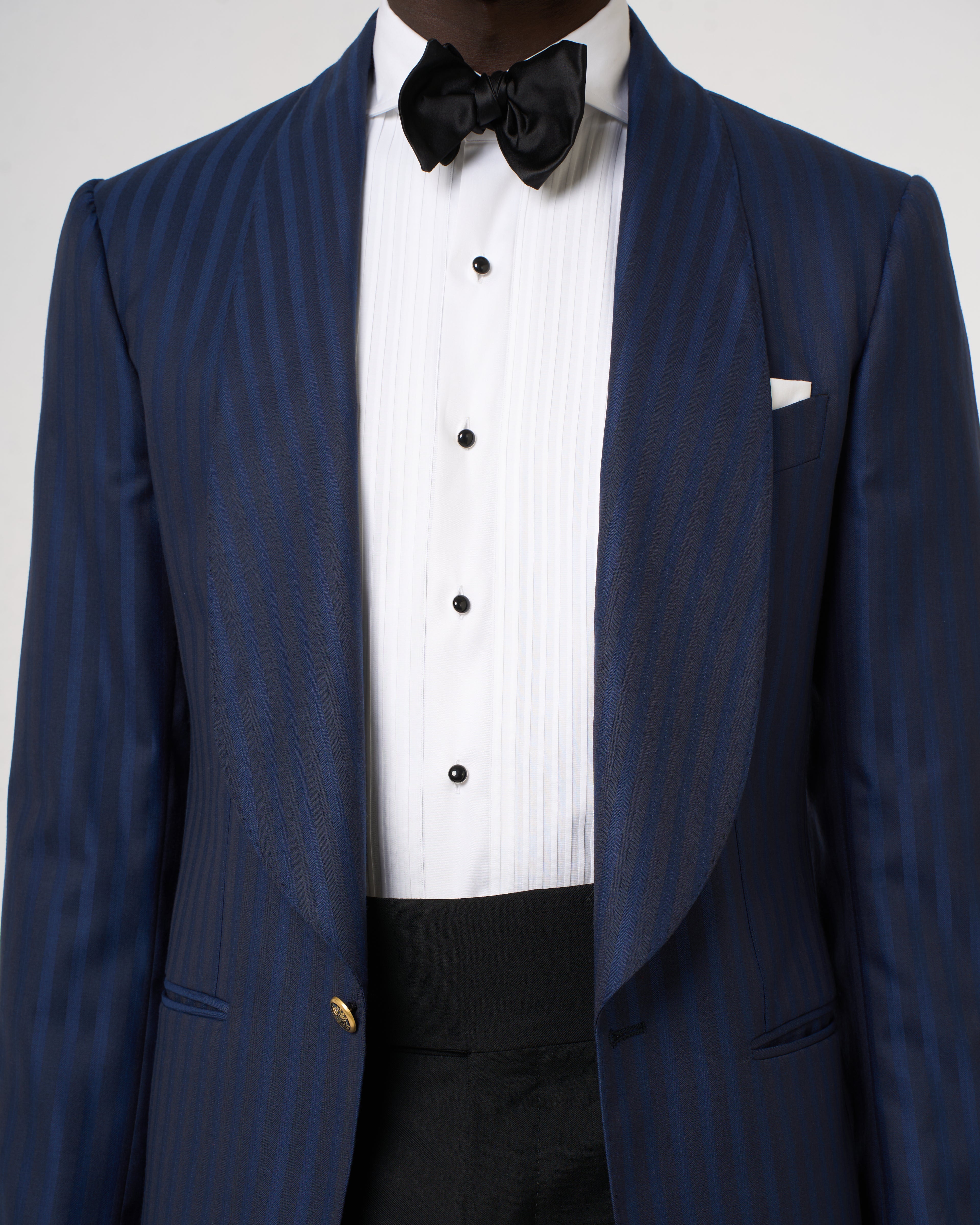 Giacca Smoking Monopetto Collo Sciallato, Target Élite Blu.