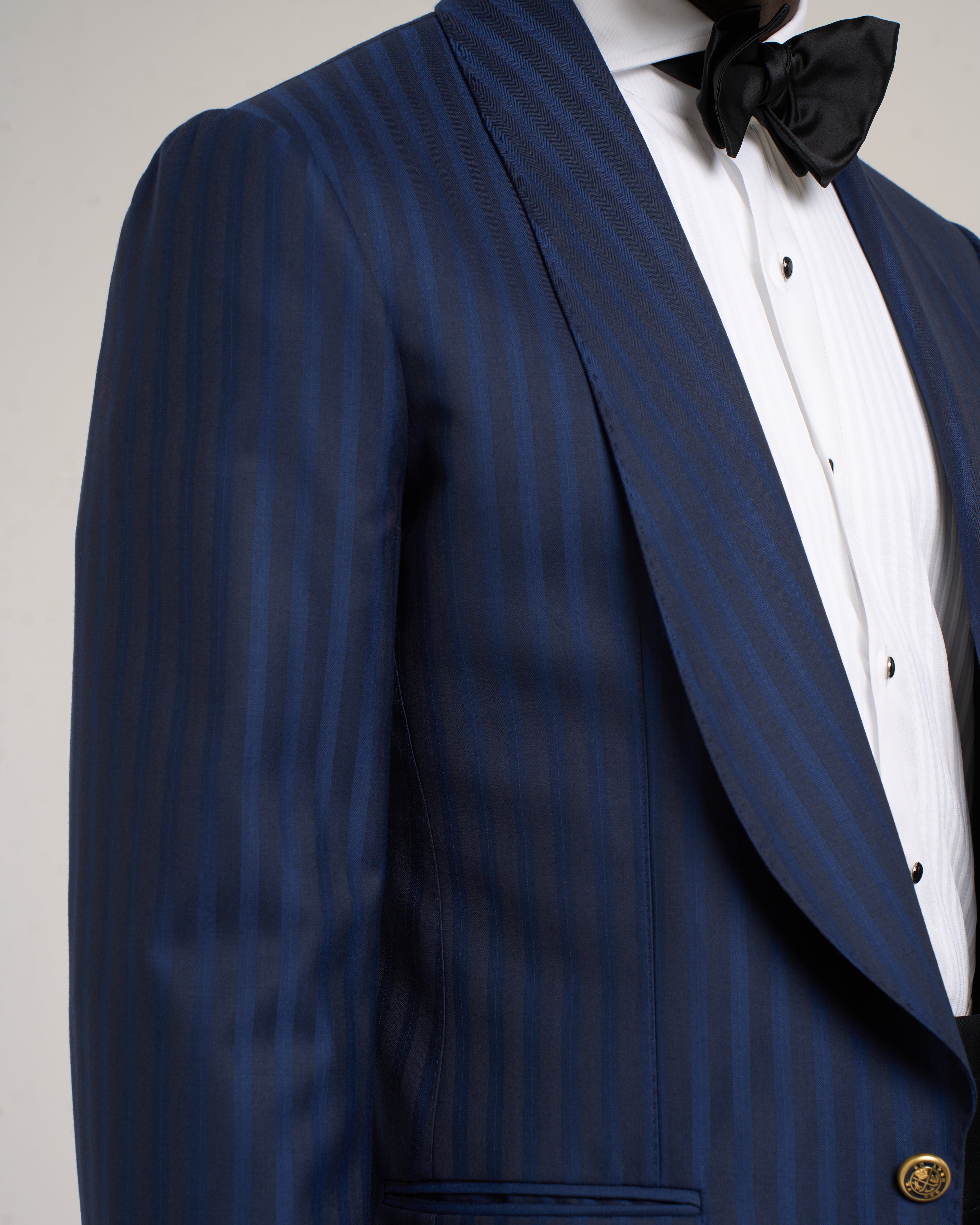 Giacca Smoking Monopetto Collo Sciallato, Target Élite Blu.