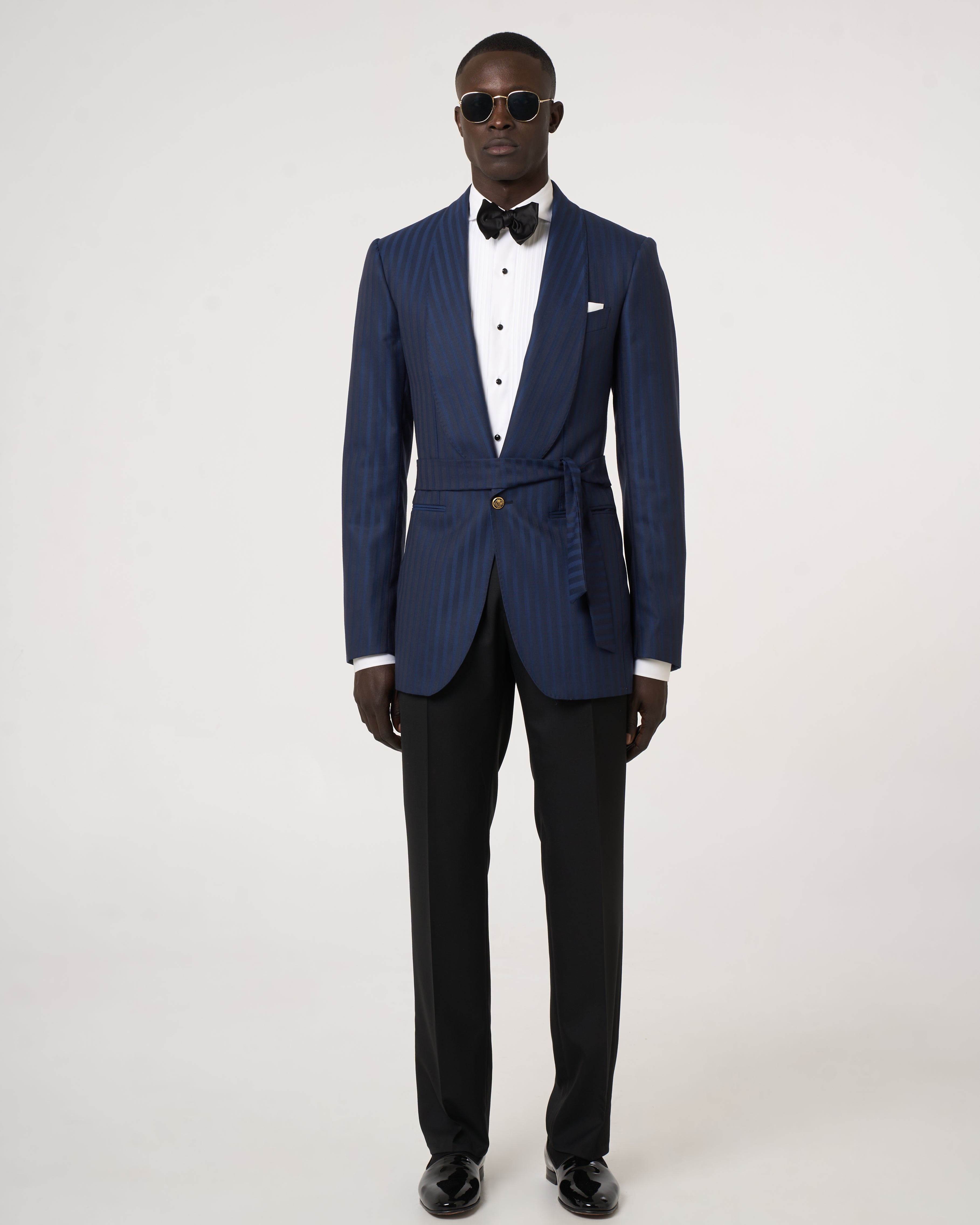 Giacca Smoking Monopetto Collo Sciallato, Target Élite Blu.