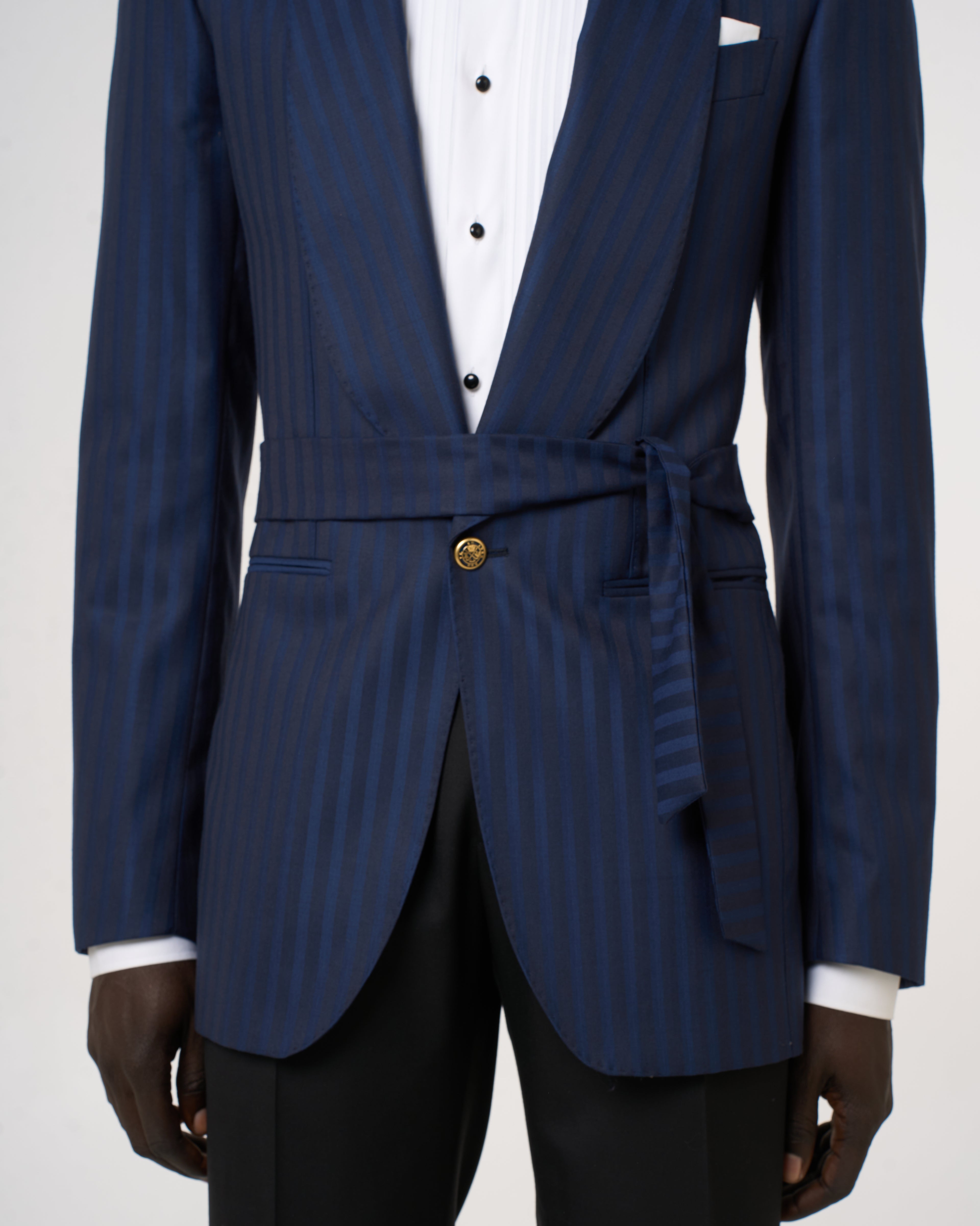 Giacca Smoking Monopetto Collo Sciallato, Target Élite Blu.