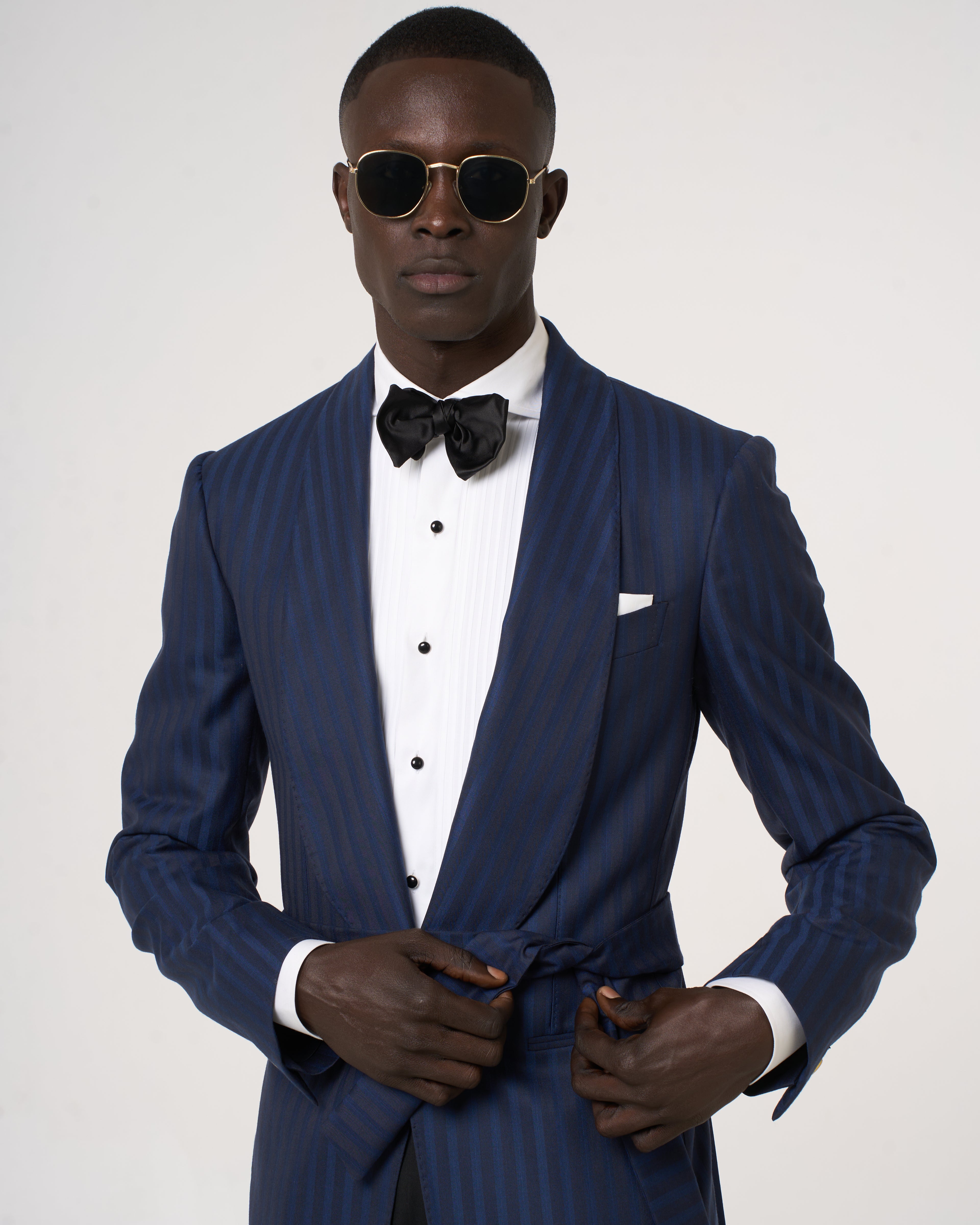 Giacca Smoking Monopetto Collo Sciallato, Target Élite Blu.