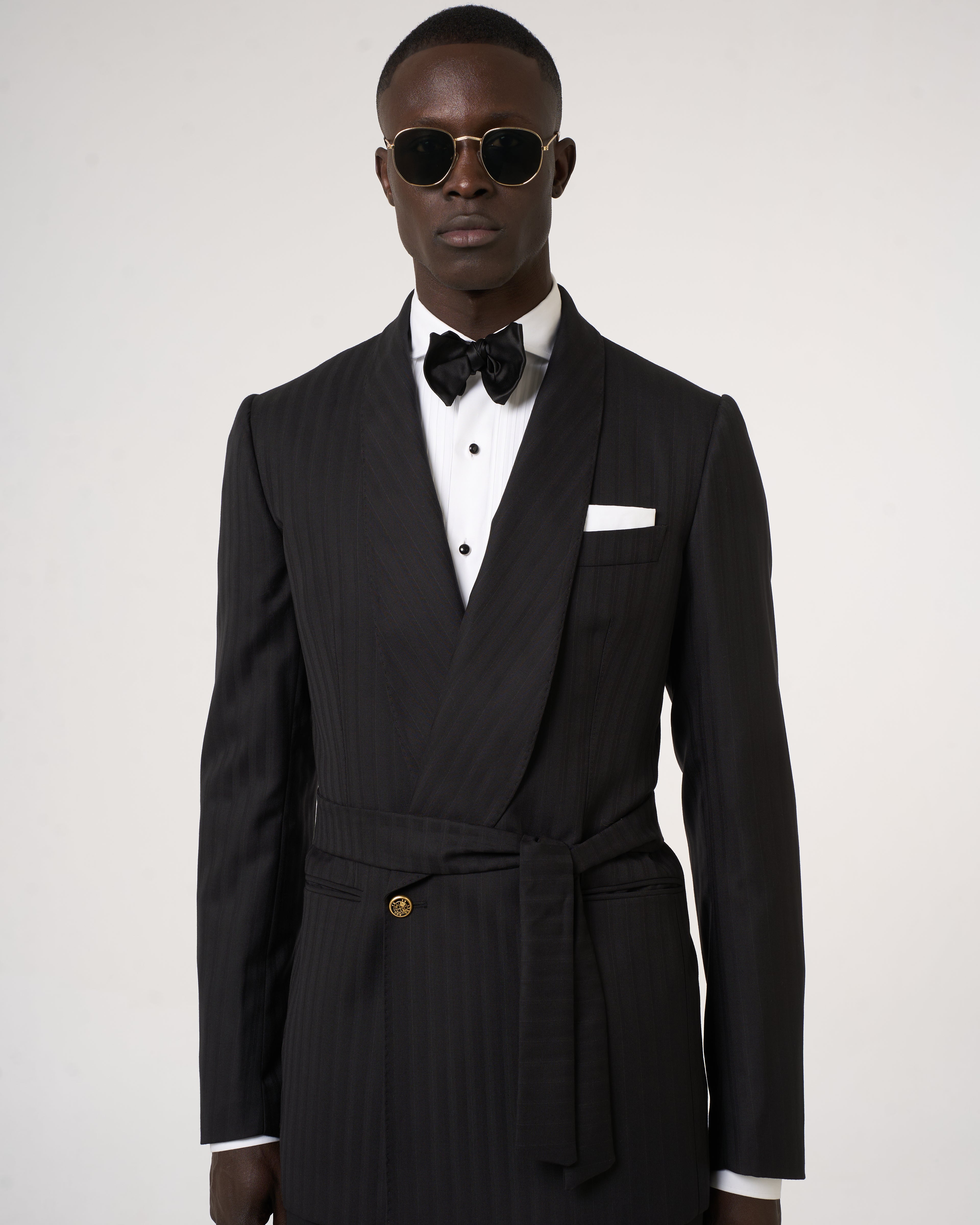 Giacca Smoking Doppiopetto Collo Sciallato, Target Élite Nero