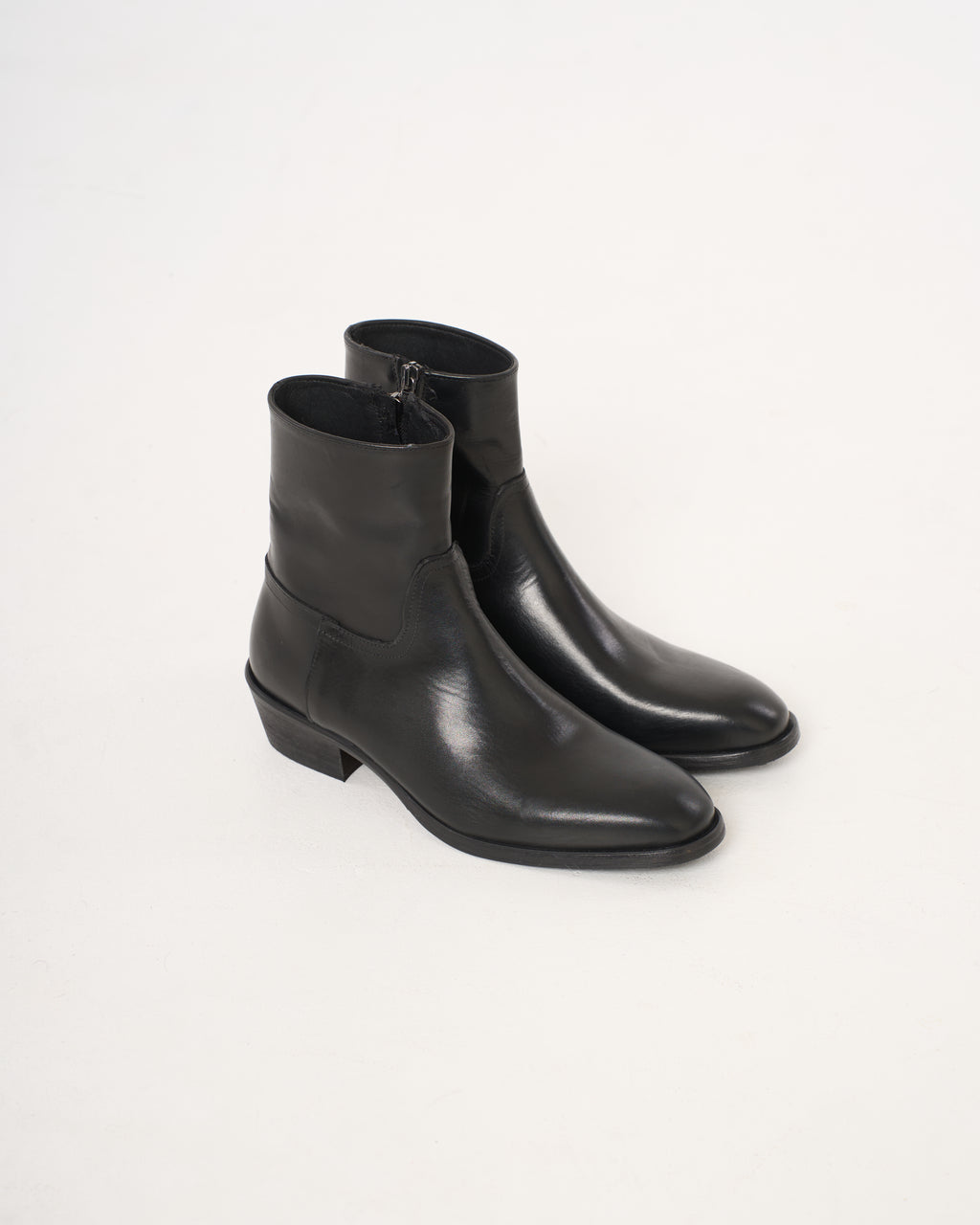 Stivale in pelle di vitello nero
