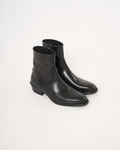 Stivale in pelle di vitello nero