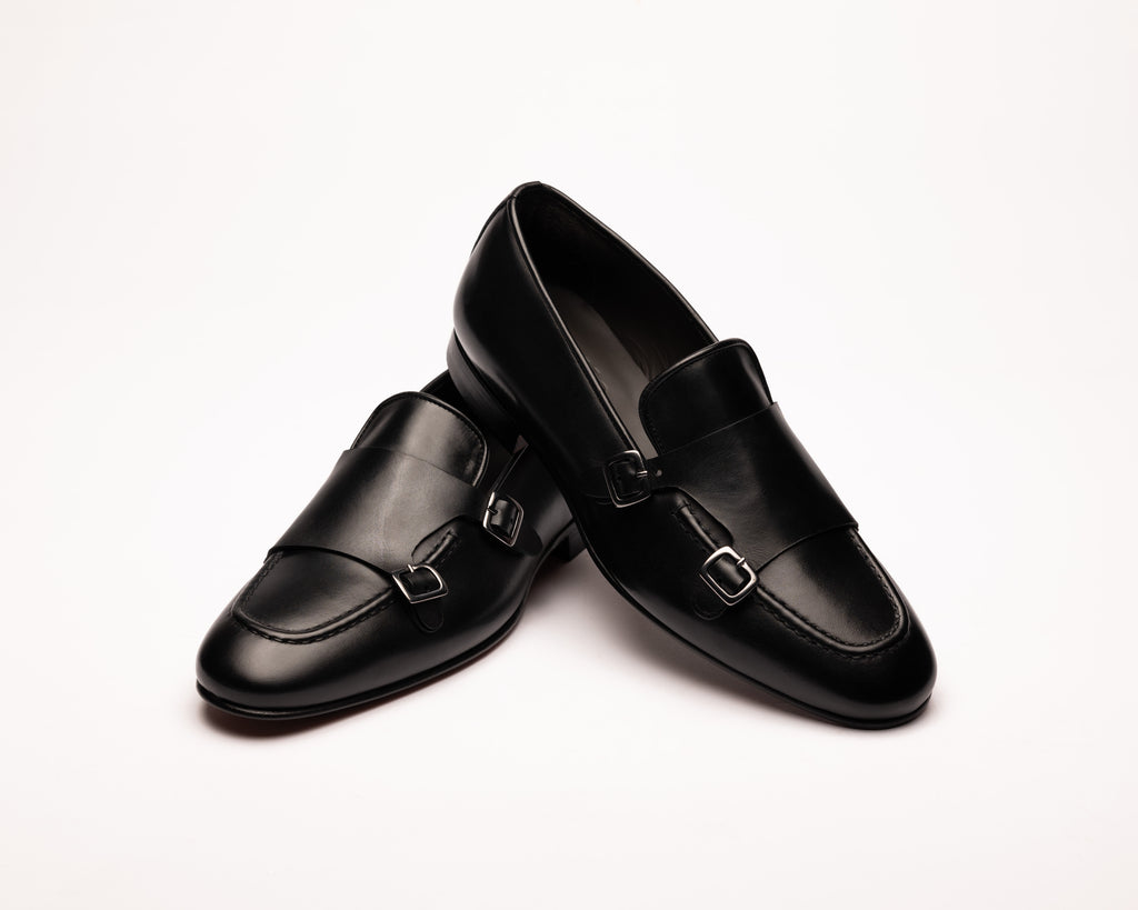 Mocassino Double-Monk con cucitura a vaschetta