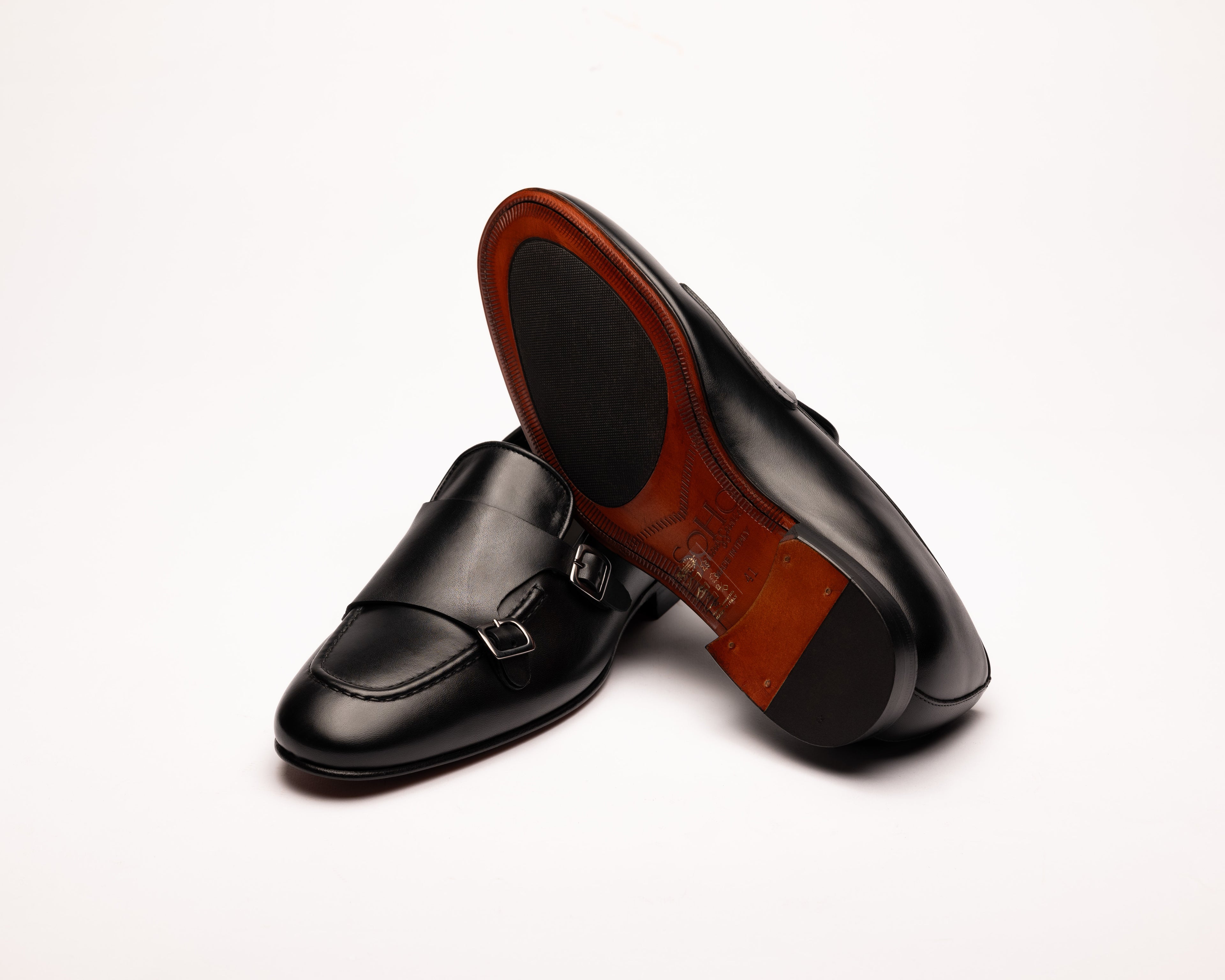 Mocassino Double-Monk con cucitura a vaschetta