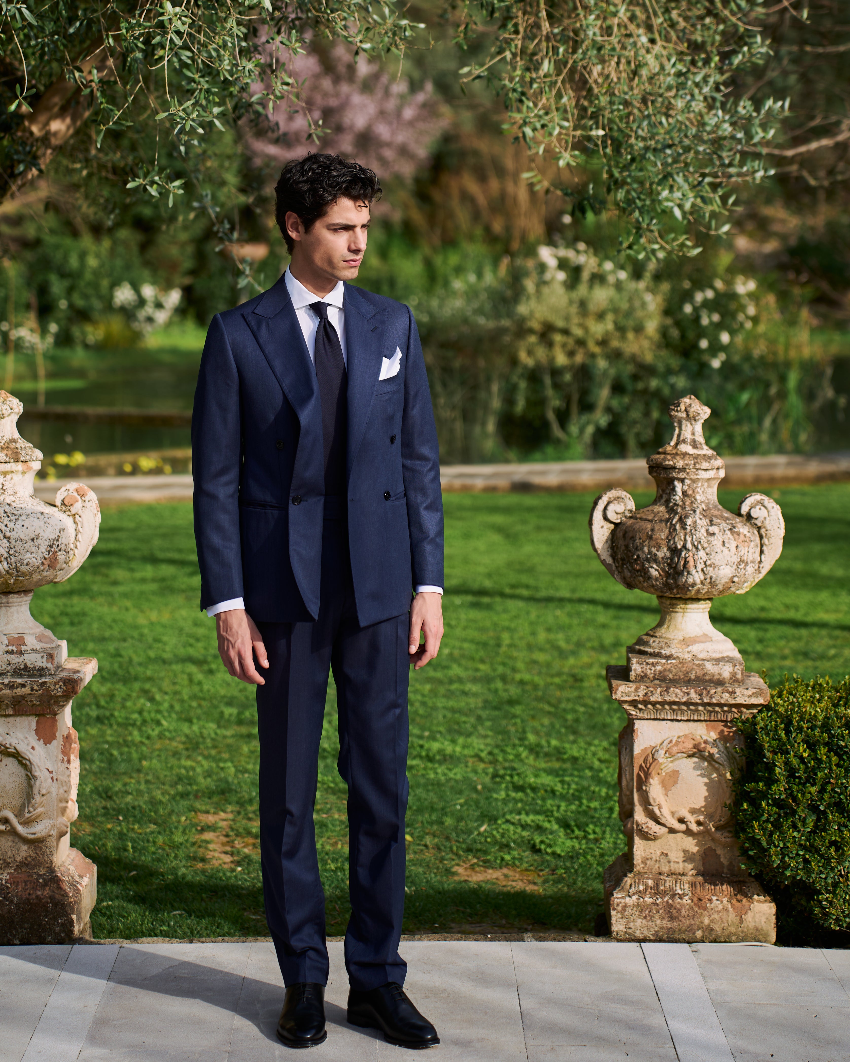 ABITO LONDON BLU NAVY TROFEO DI ERMENEGILDO ZEGNA