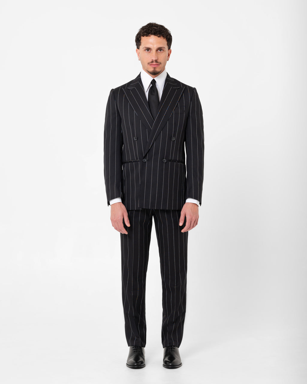 ABITO LONDON GESSATO NERO