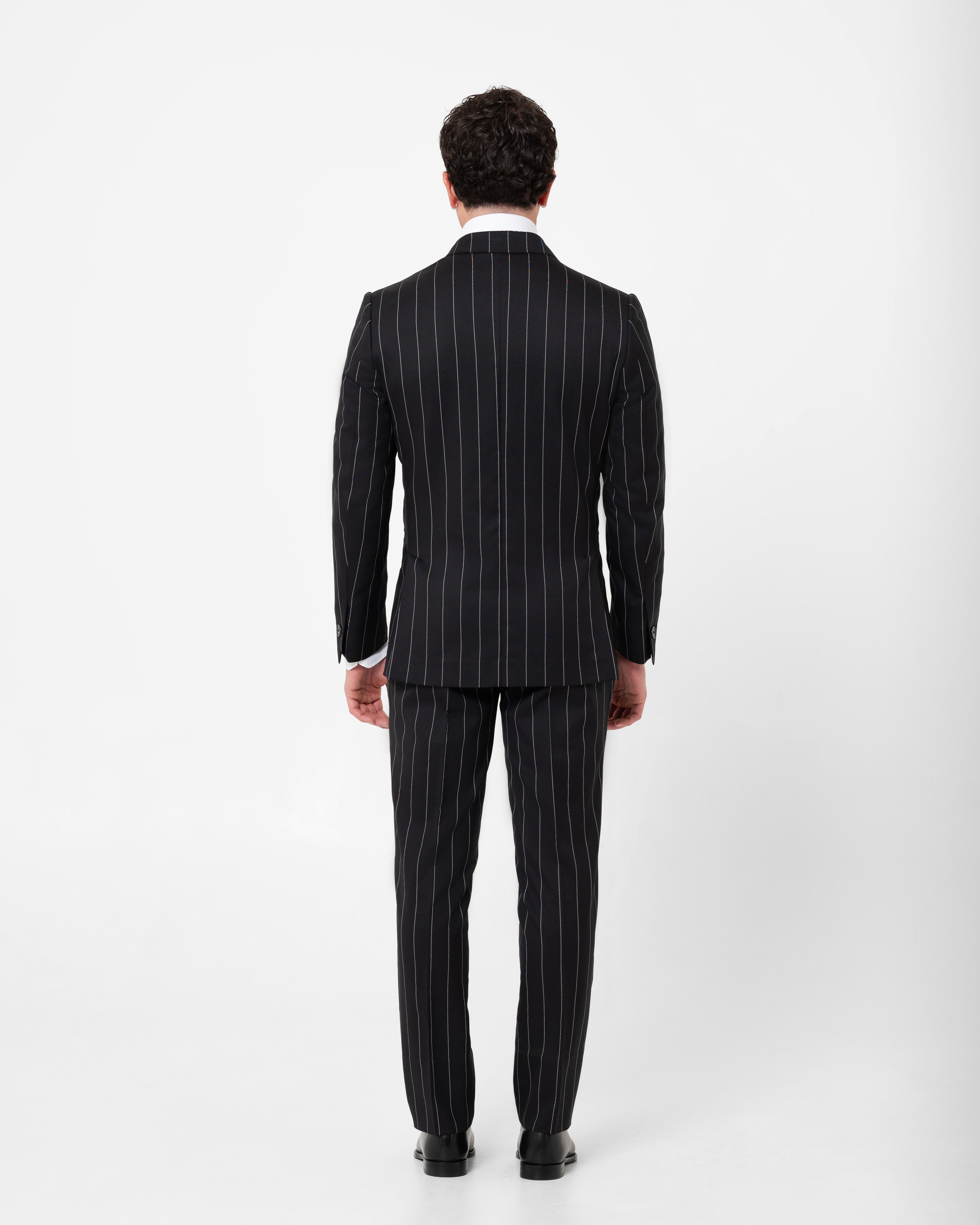 ABITO LONDON GESSATO NERO