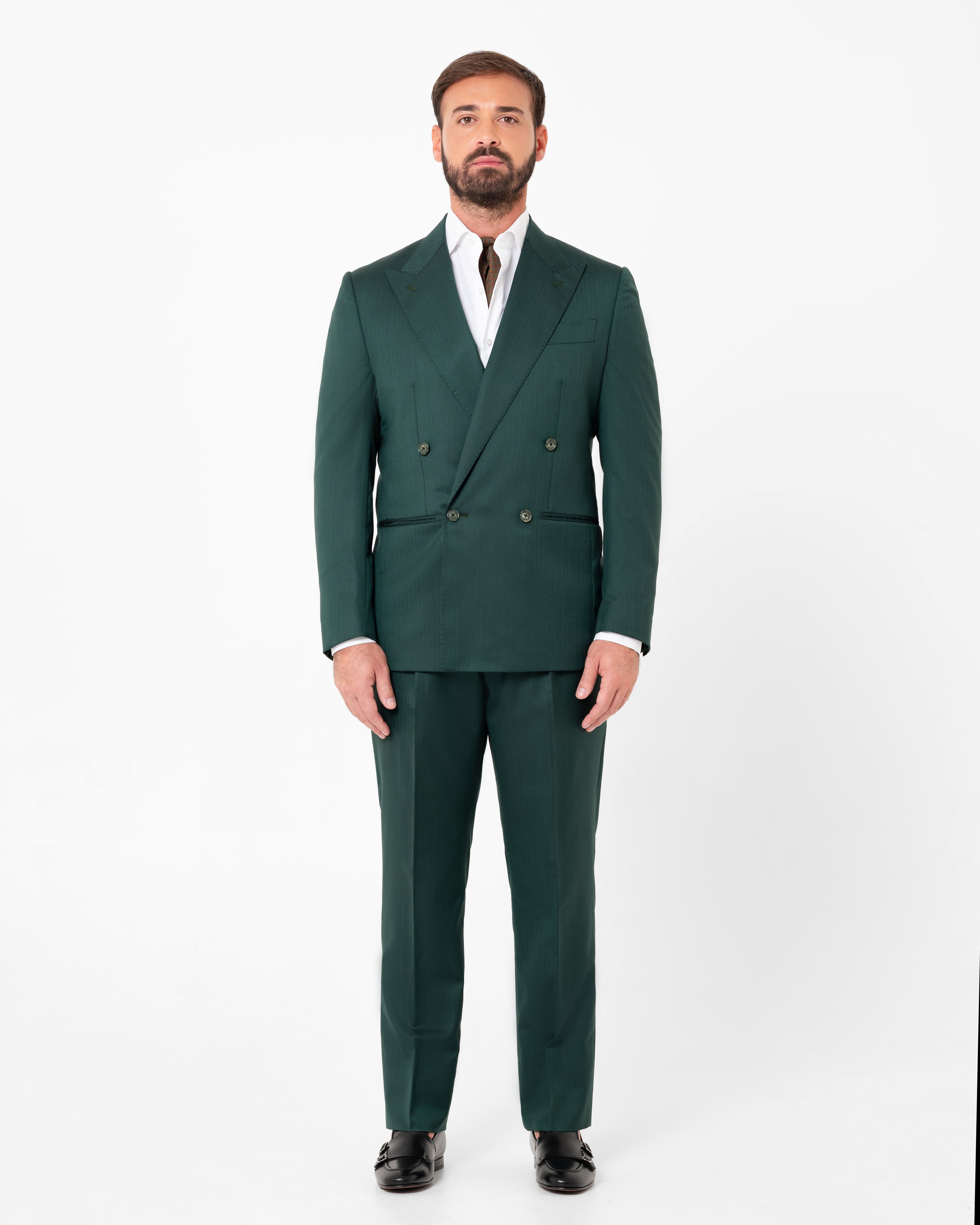 ABITO LONDON VERDE BOSCO SPIGATO