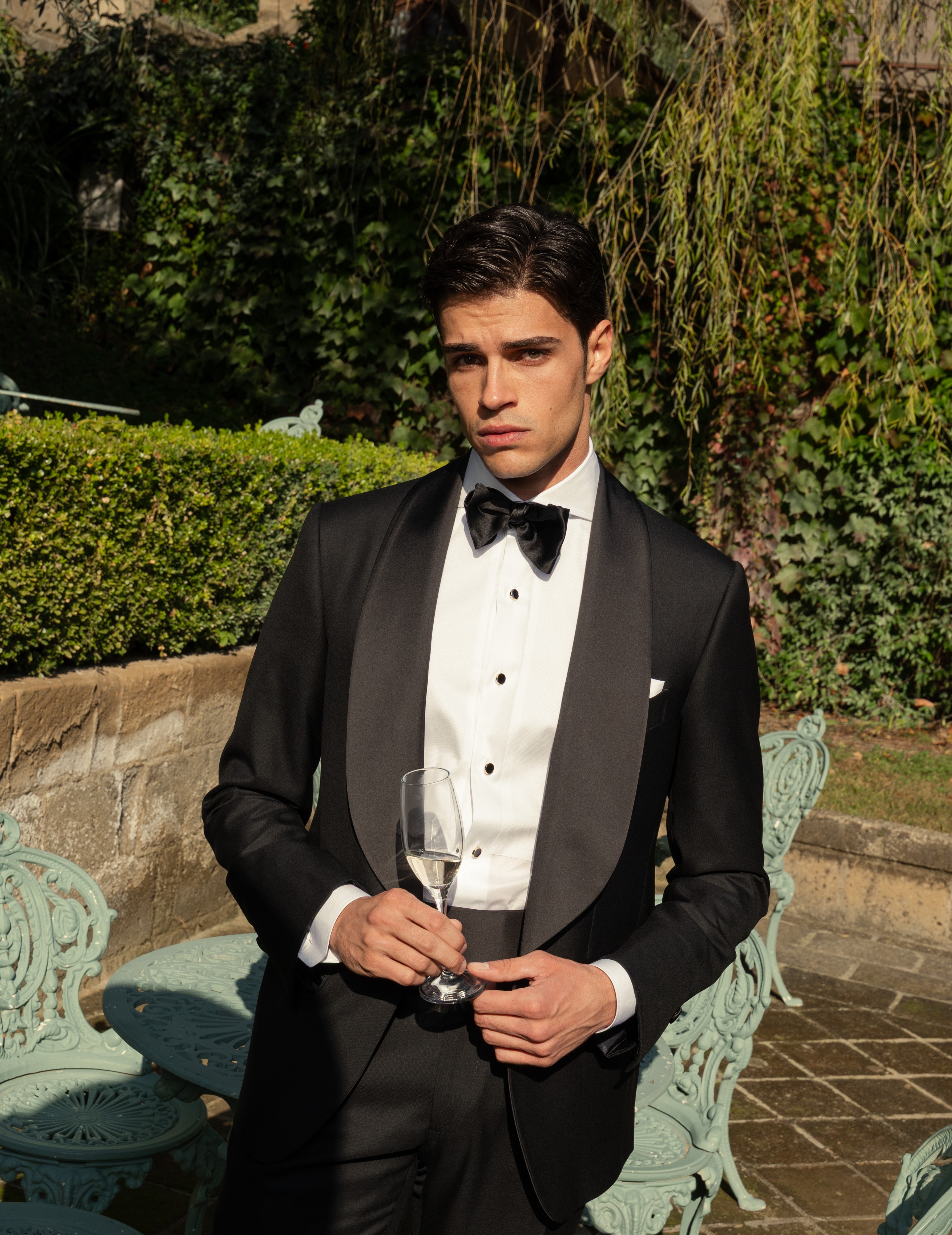 Smoking Monopetto Collo Sciallato Revenge Black