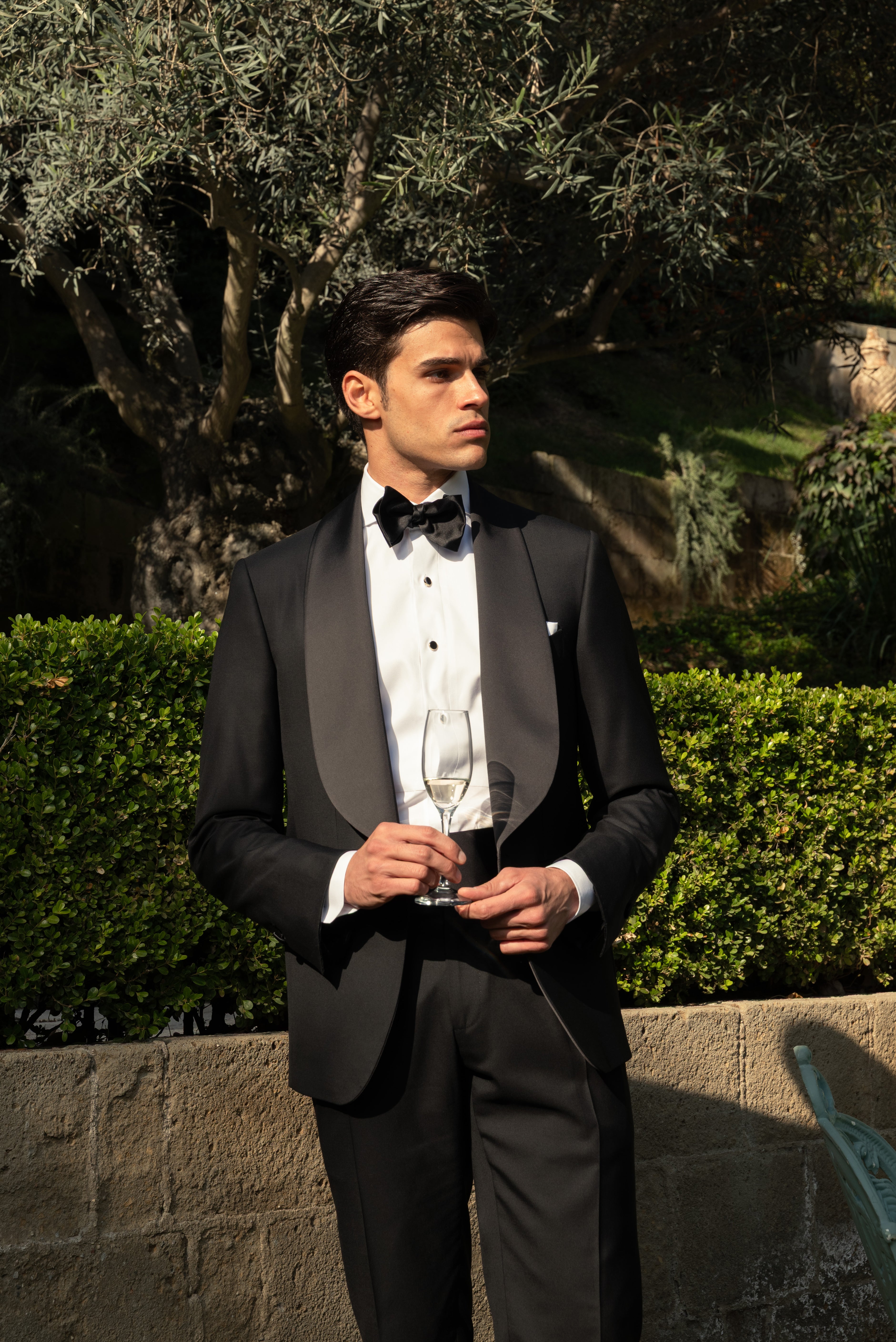 Smoking Monopetto Collo Sciallato Revenge Black