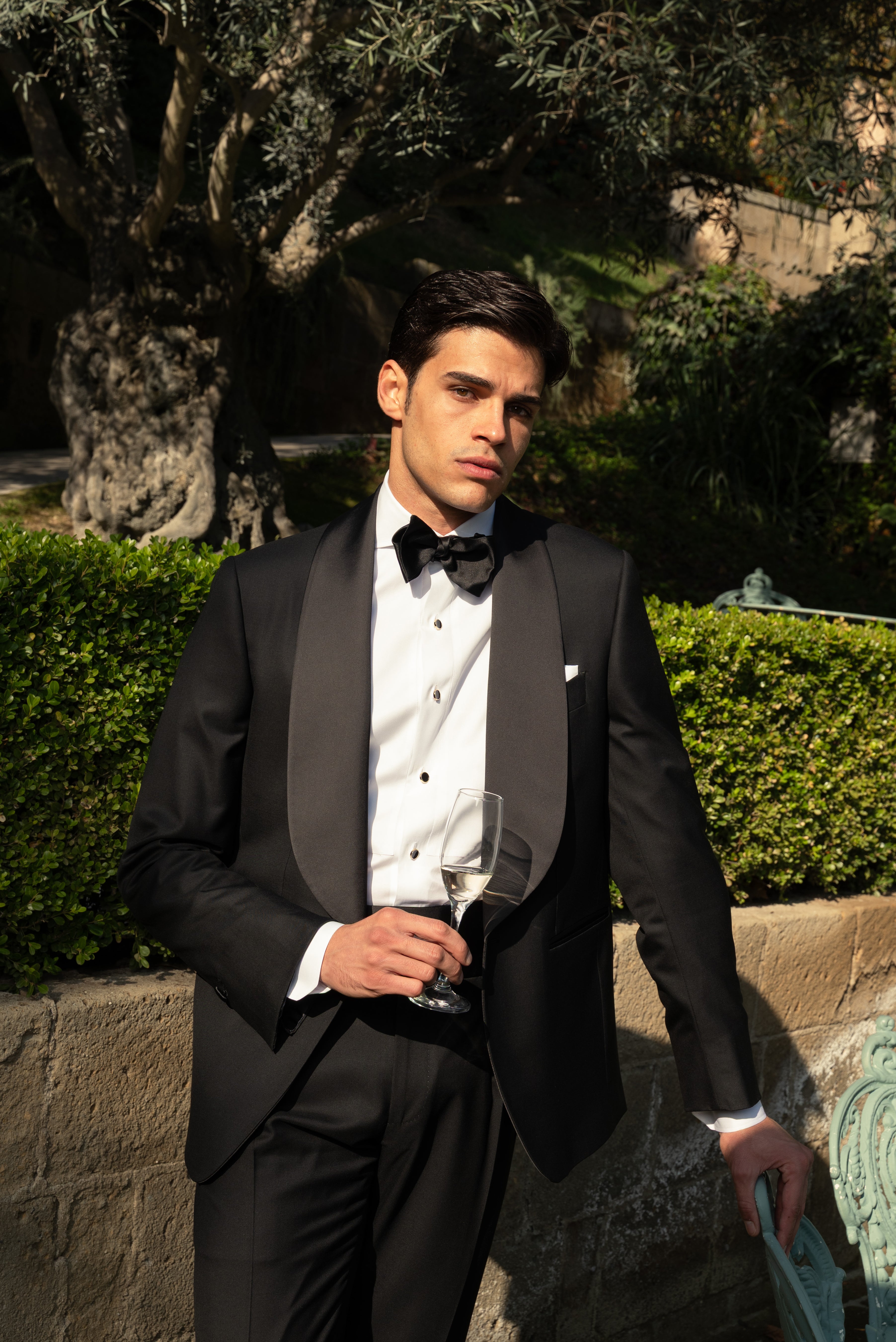 Smoking Monopetto Collo Sciallato Revenge Black