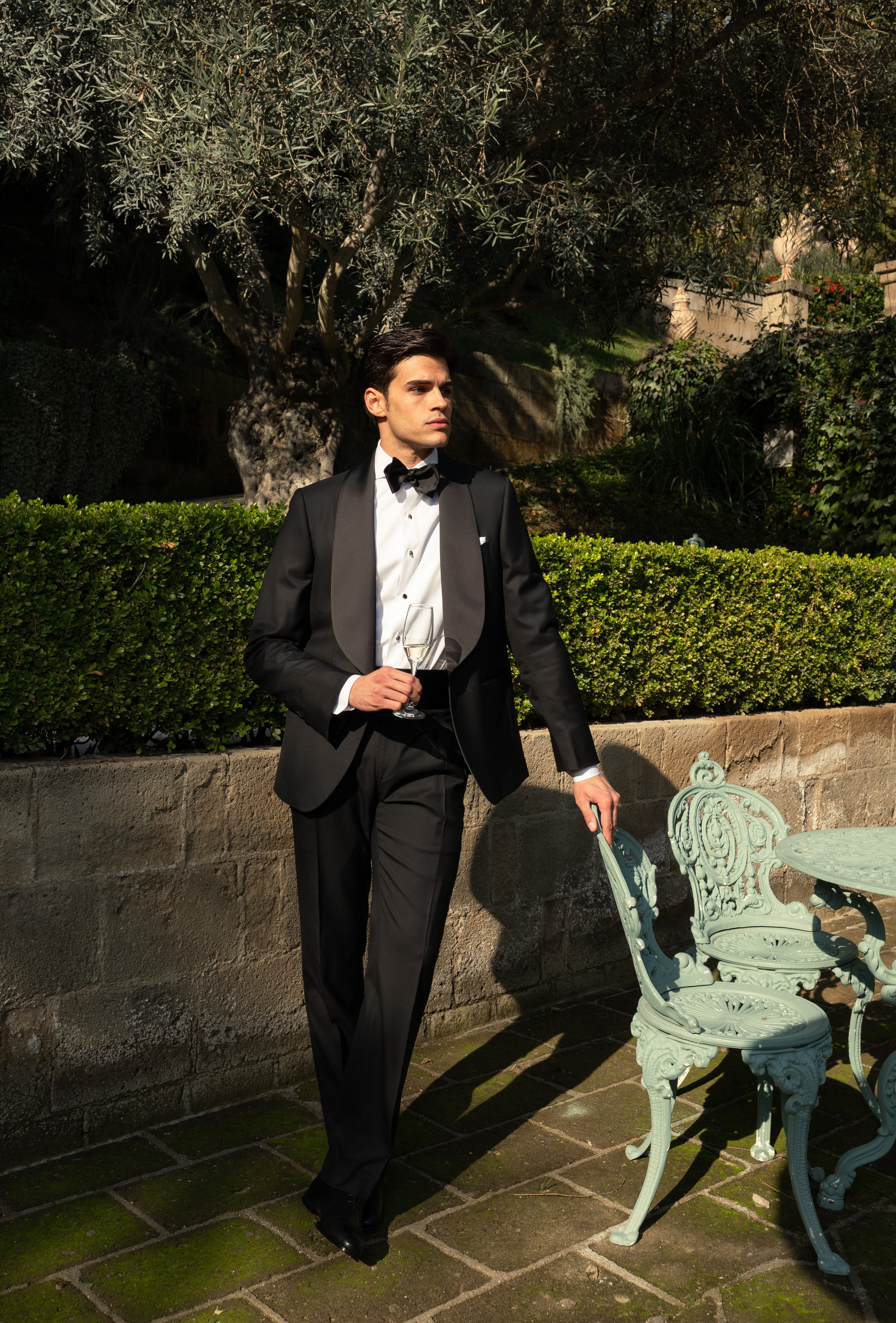 Smoking Monopetto Collo Sciallato Revenge Black