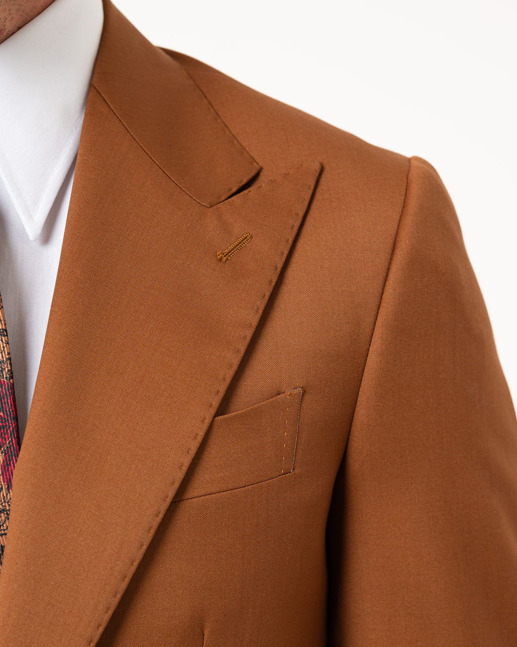 ABITO NAPOLI CON MONOPETTO 1 BOTTONE TABACCO