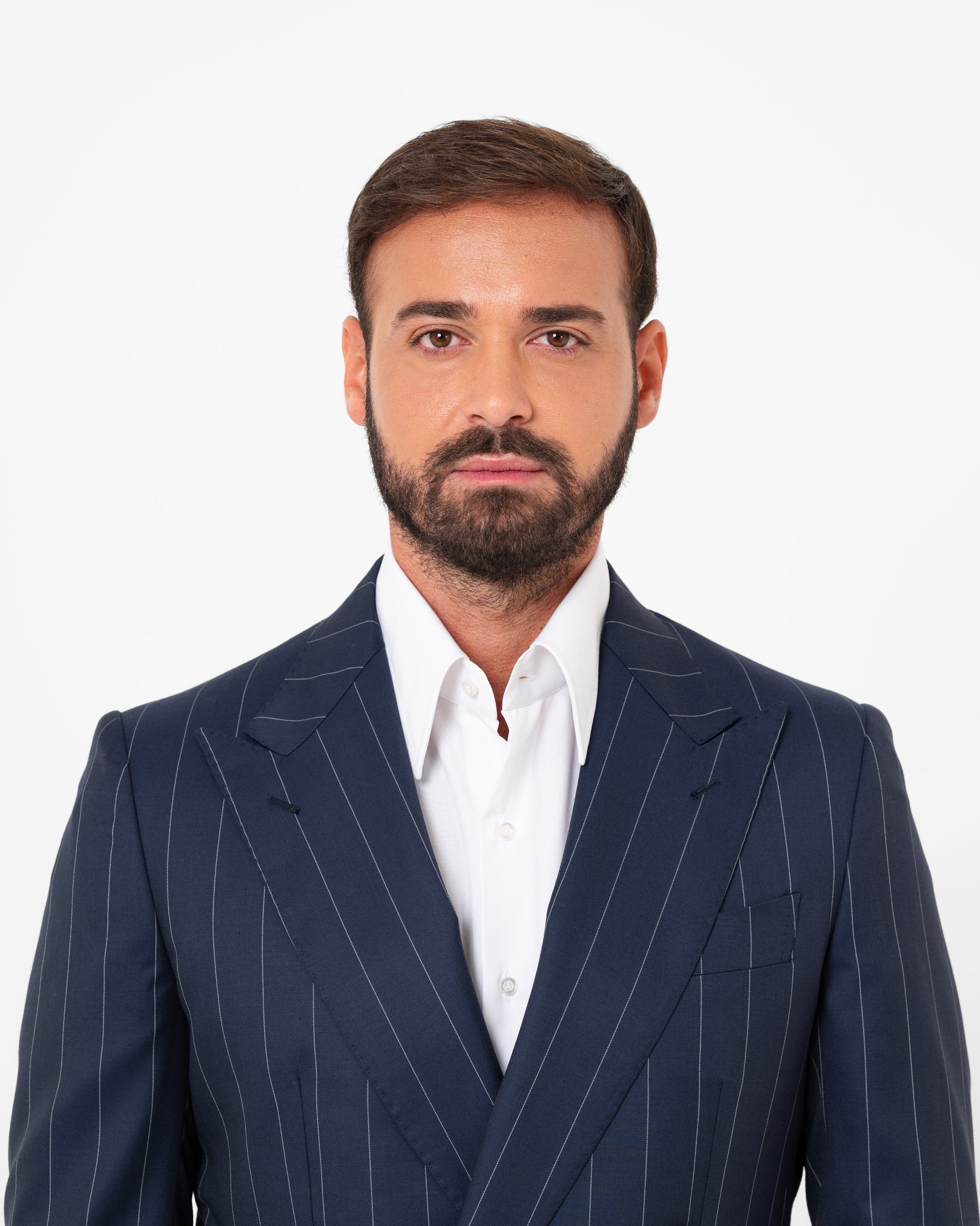 ABITO LONDON GESSATO BLU