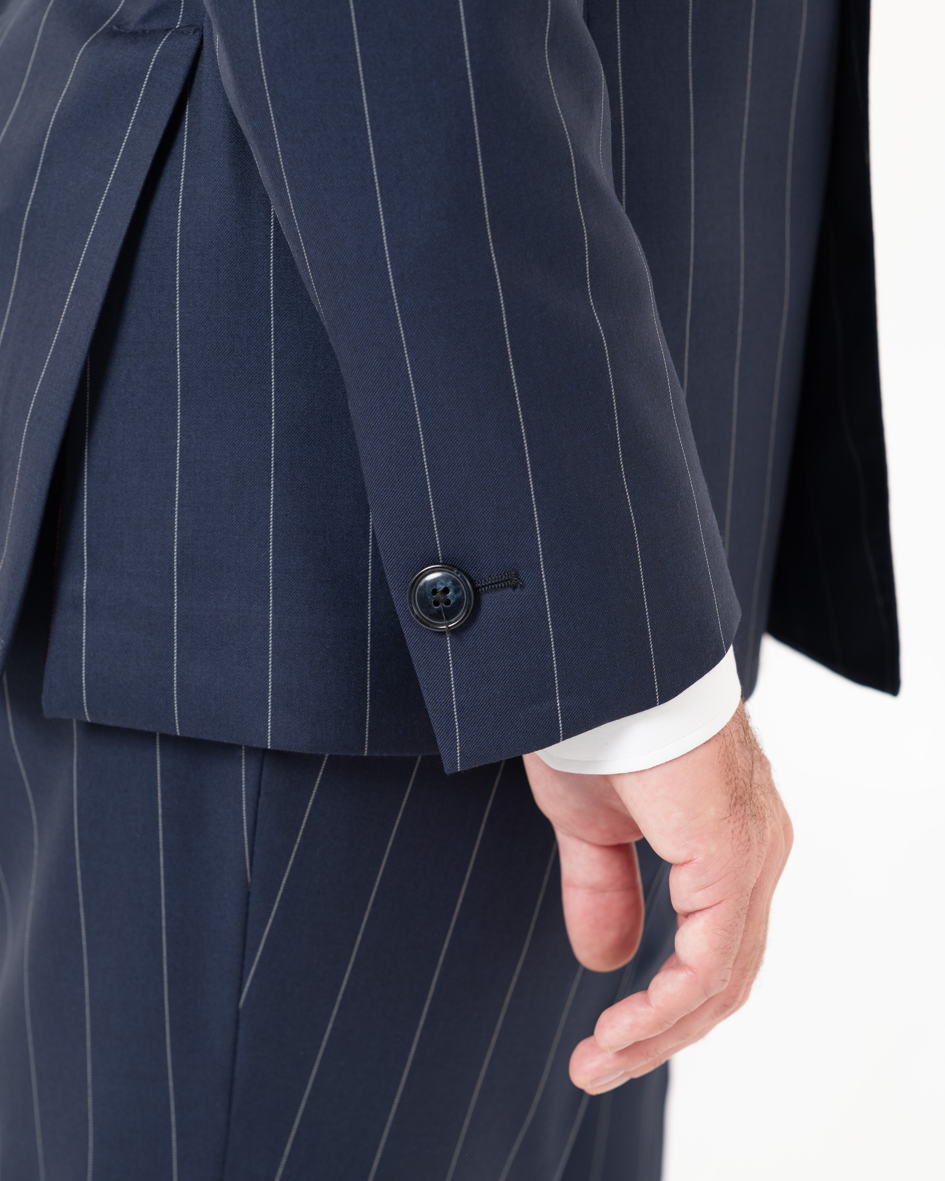 ABITO LONDON GESSATO BLU