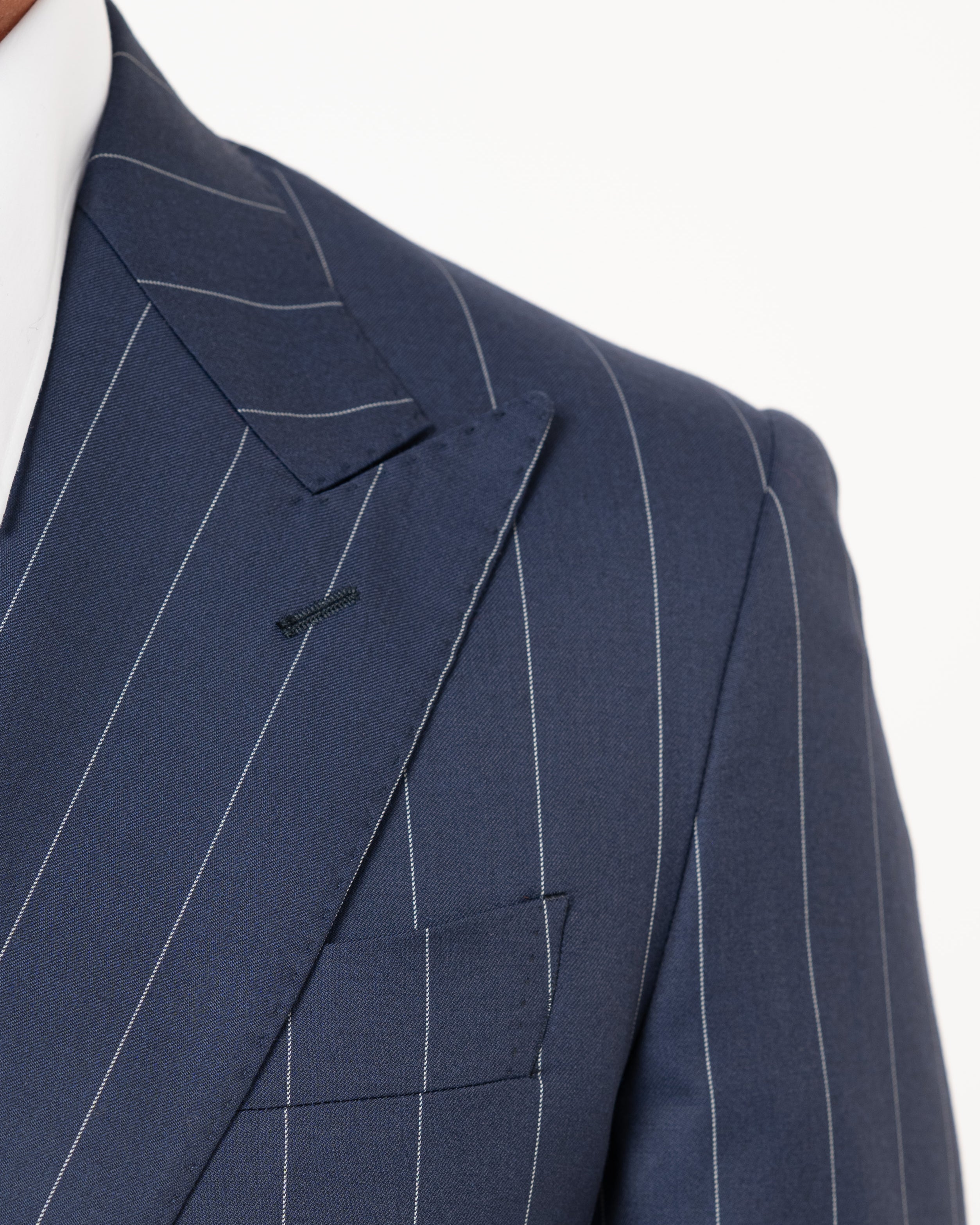 ABITO LONDON GESSATO BLU