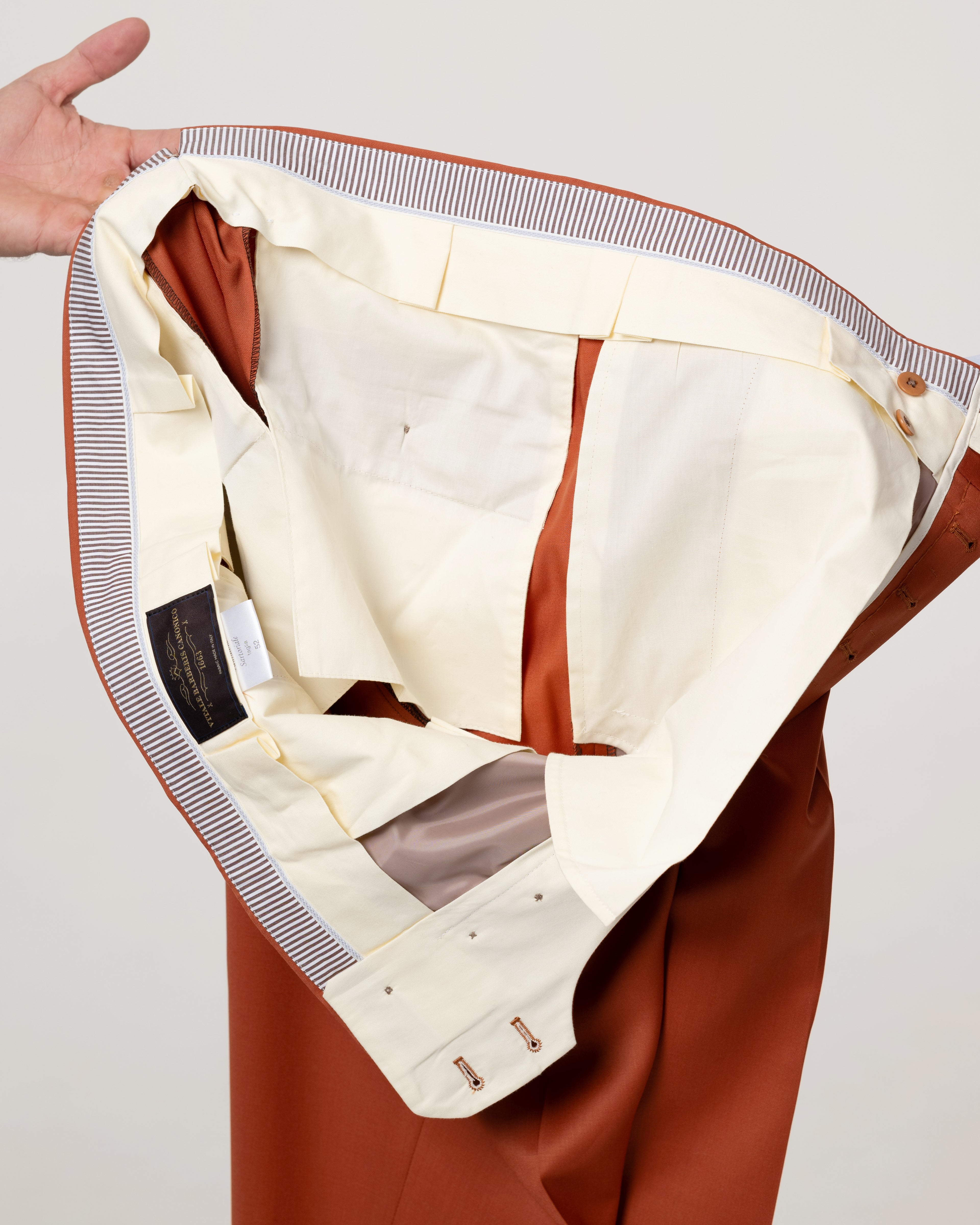 ABITO NAPOLI CON MONOPETTO 1 BOTTONE CARAMEL