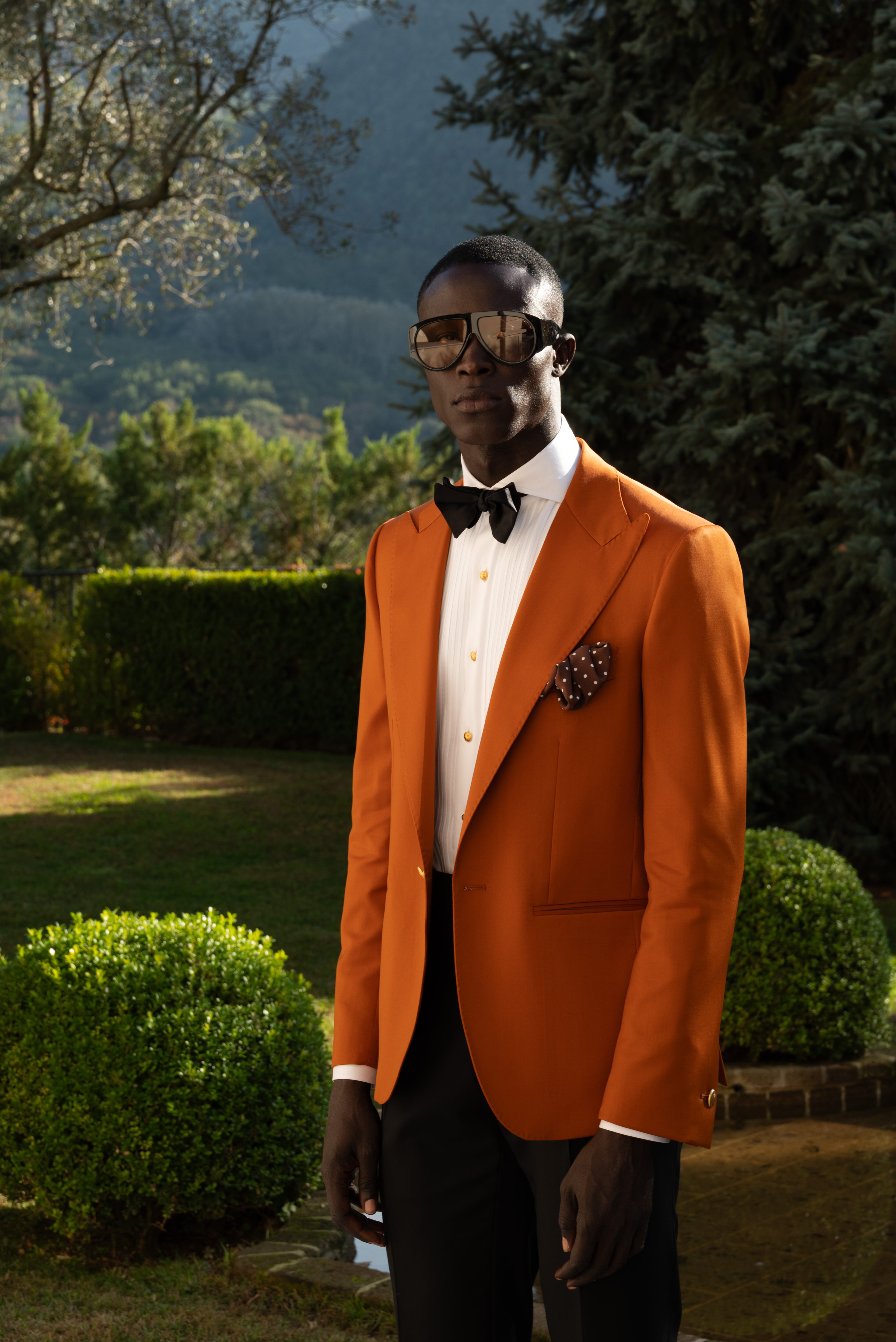 Giacca Monopetto Bavero a Lancia Sapphire Terra di Siena