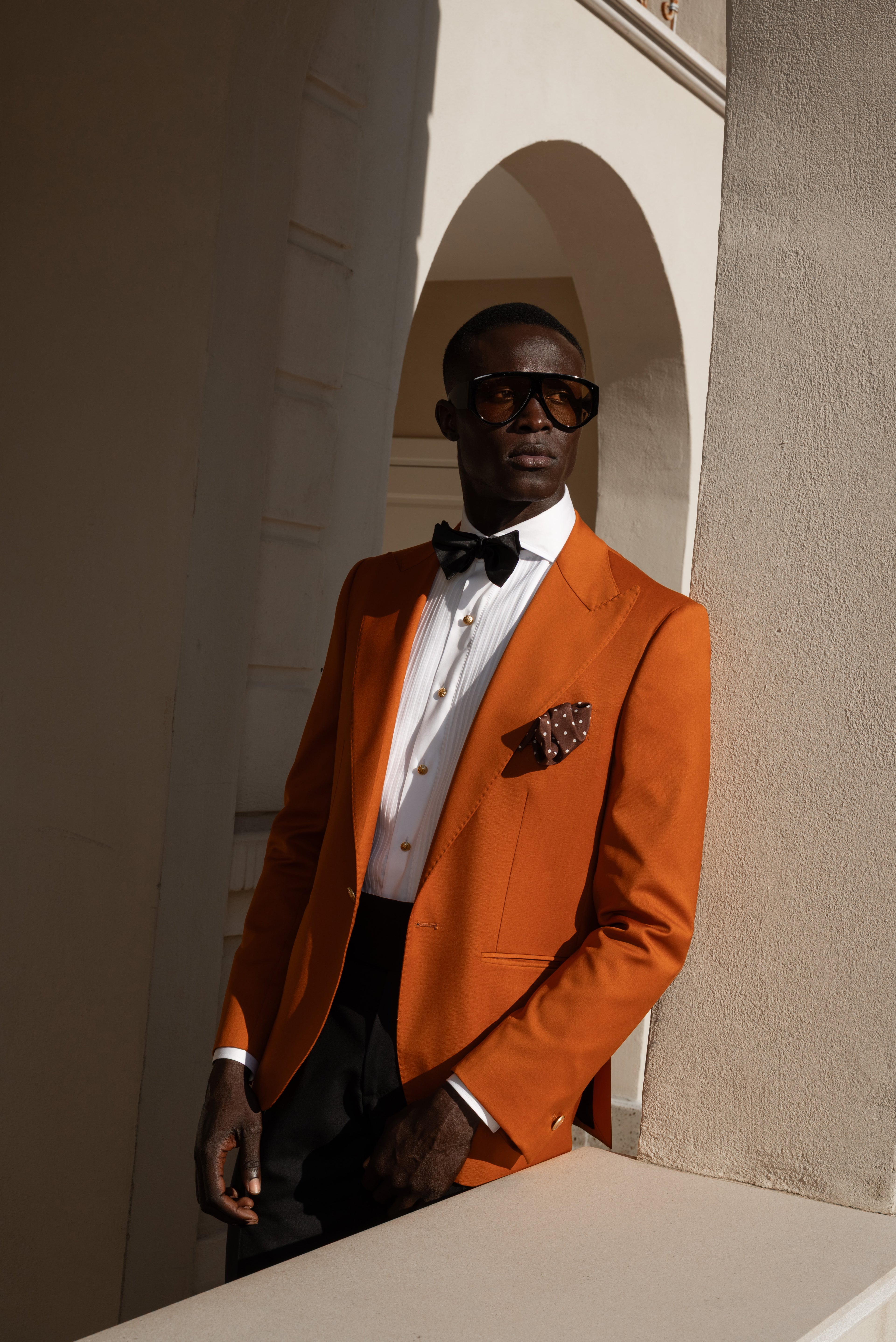 Giacca Monopetto Bavero a Lancia Sapphire Terra di Siena