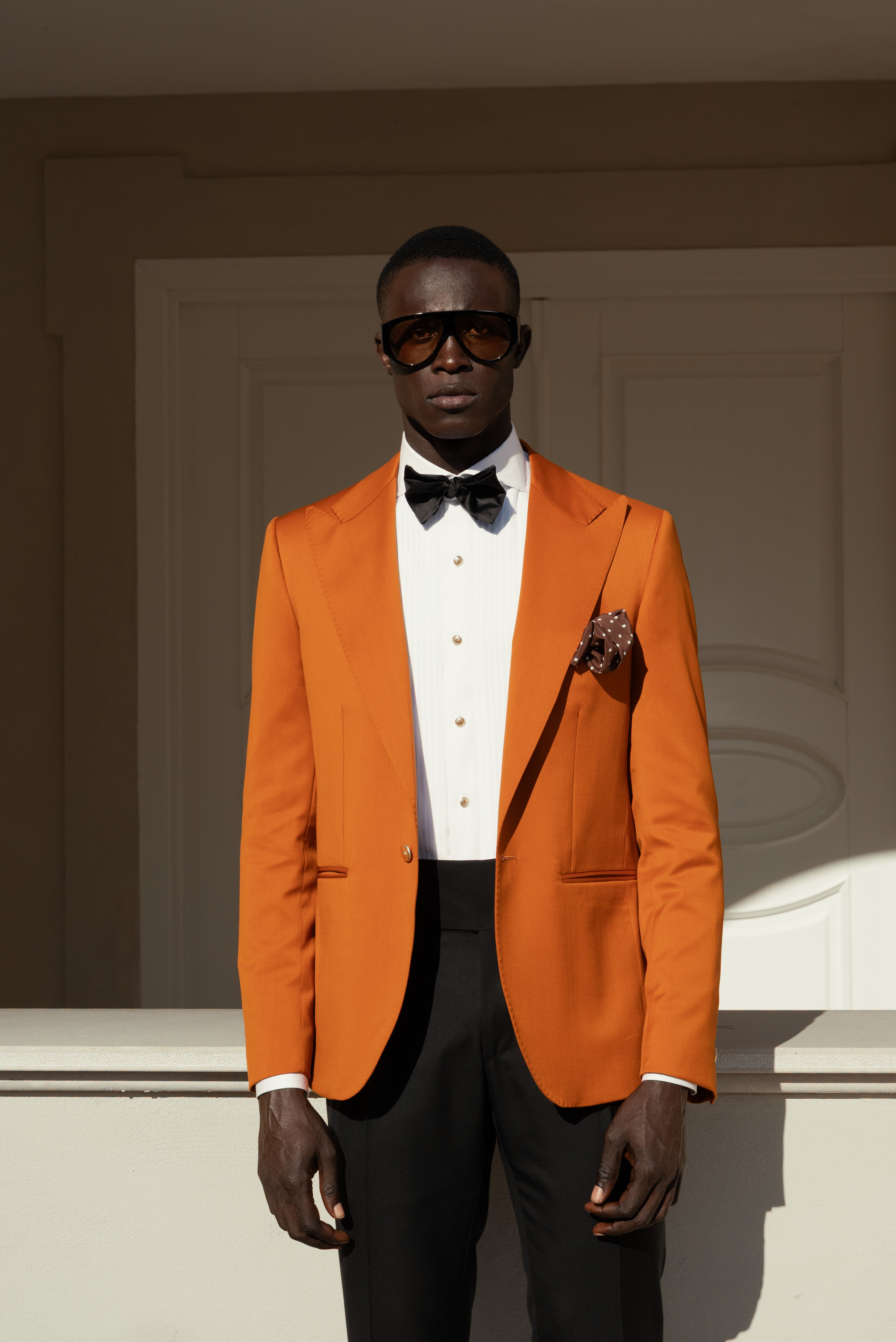 Giacca Monopetto Bavero a Lancia Sapphire Terra di Siena