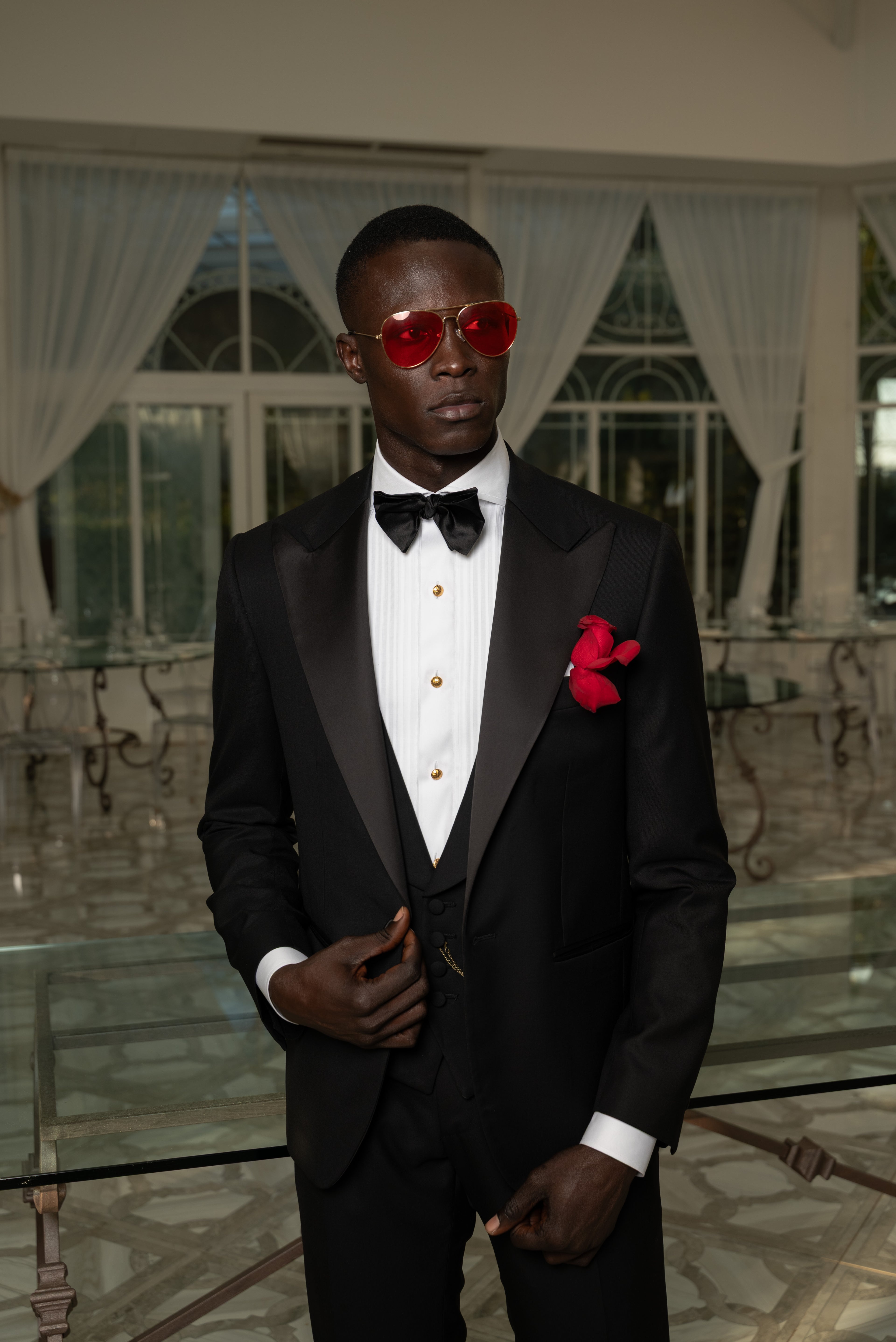 Smoking 3 Pezzi Bavero a Lancia Revenge Black