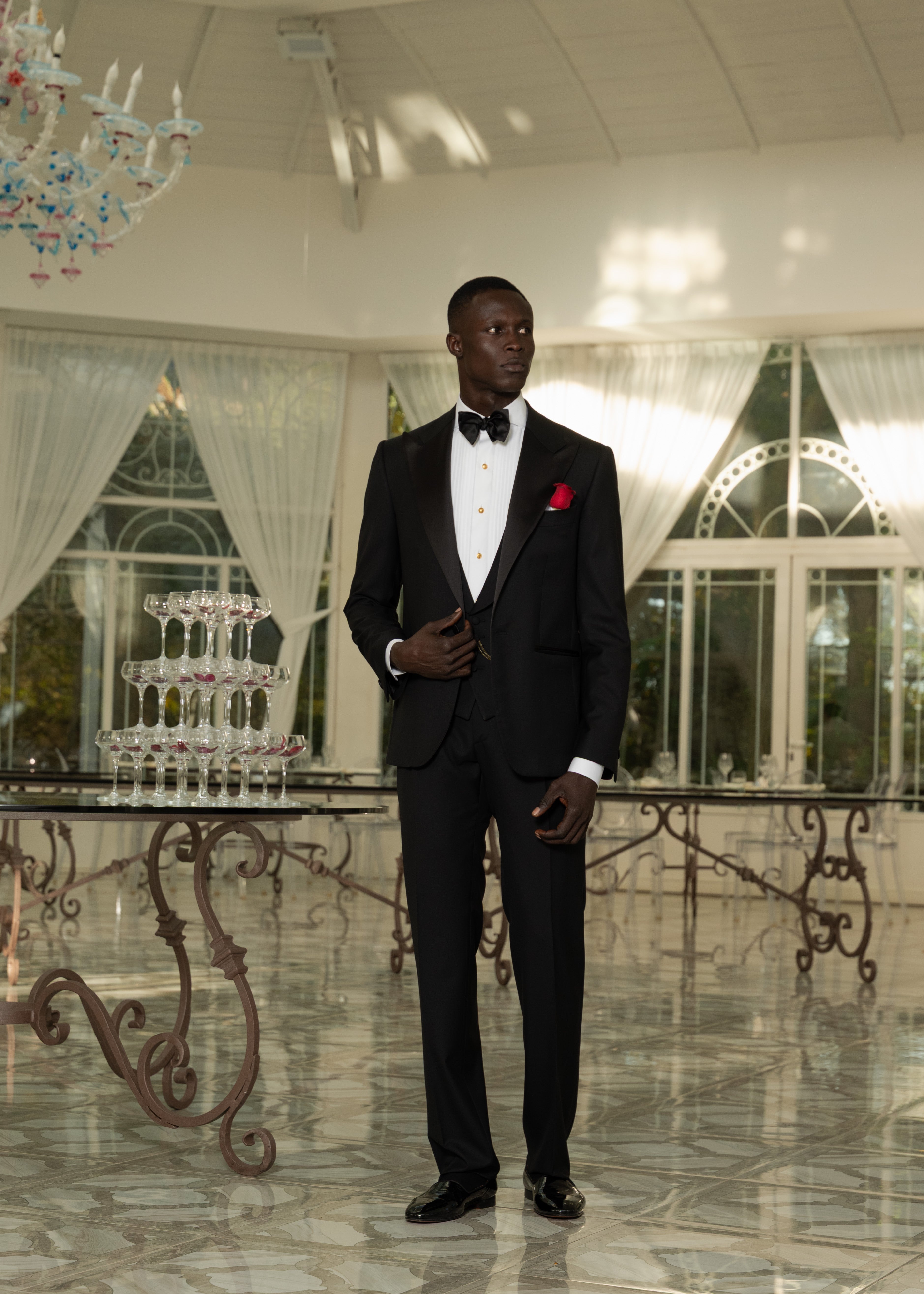 Smoking 3 Pezzi Bavero a Lancia Revenge Black