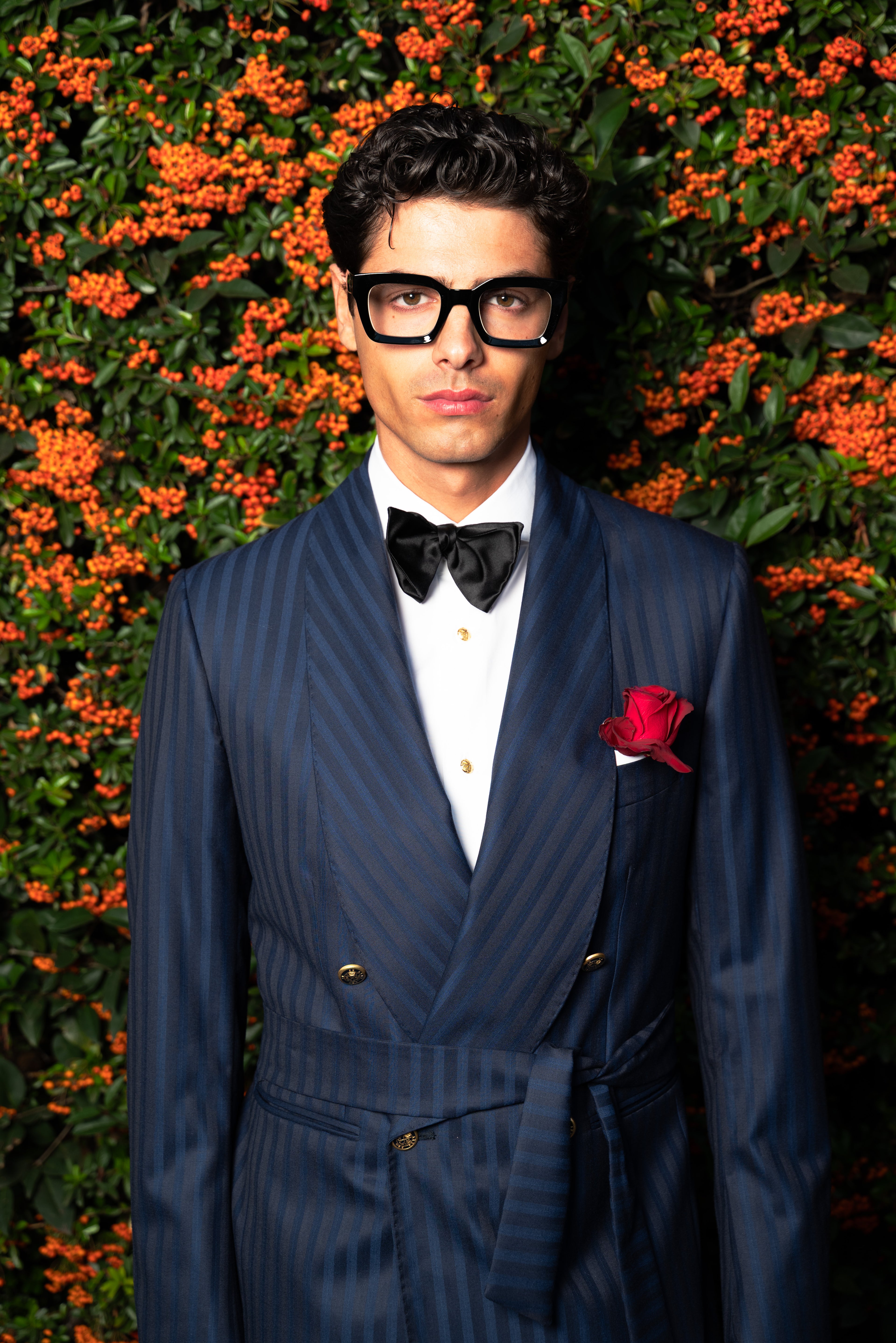 Giacca Smoking Doppiopetto Collo Sciallato Target Élite Blu