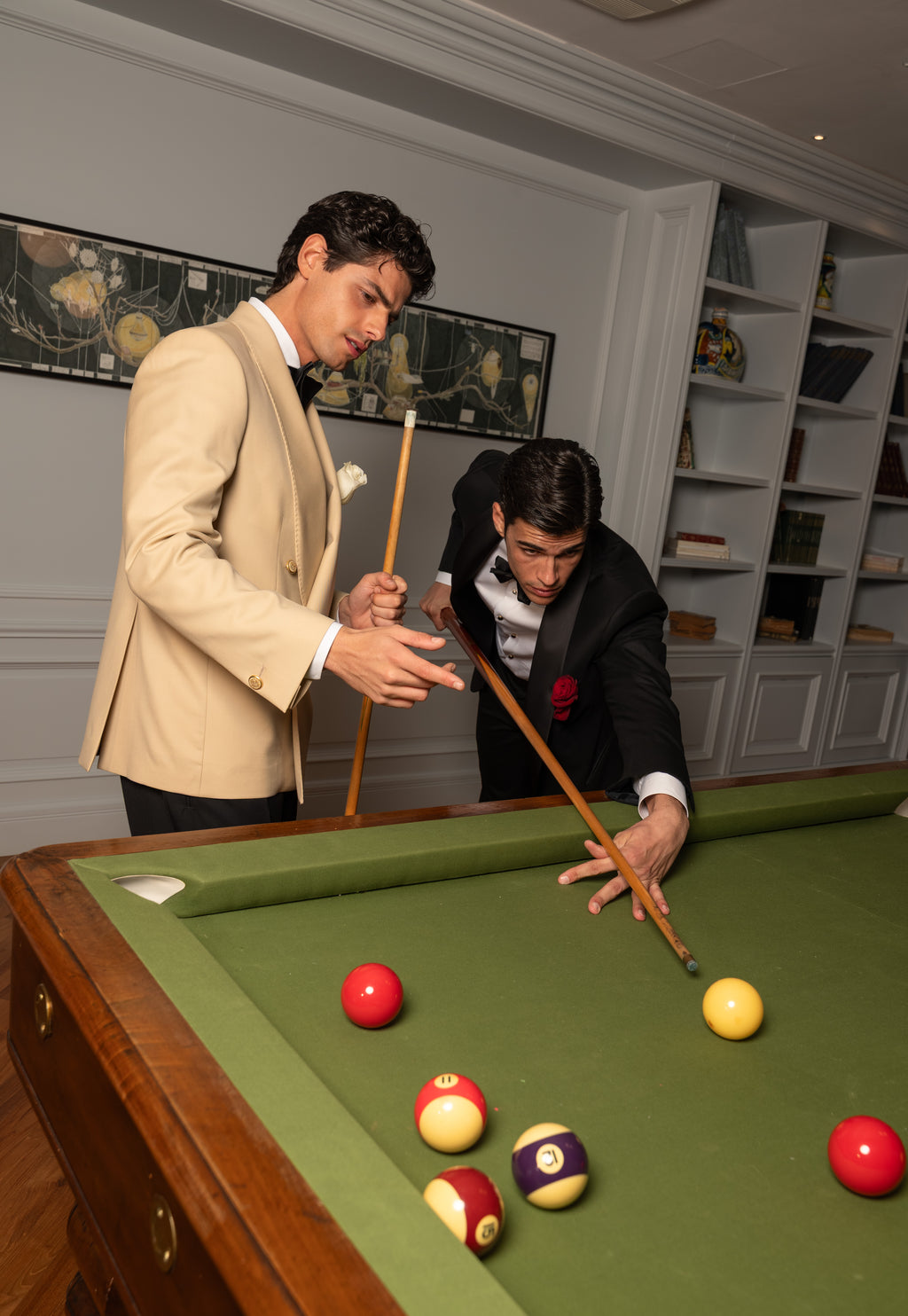 Giacca Smoking Doppiopetto Collo Sciallato City of London Beige