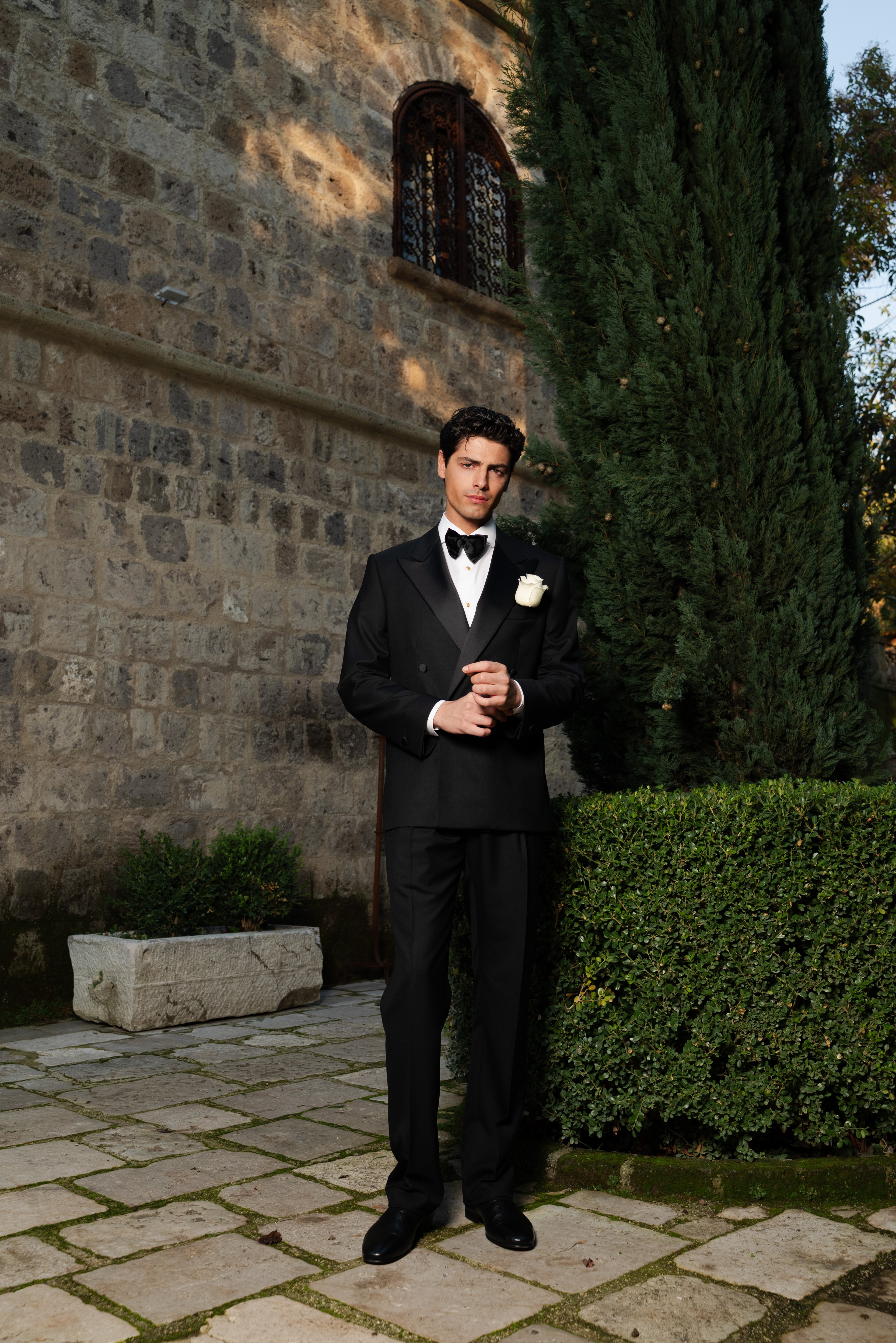 Giacca Smoking Doppiopetto Bavero a Lancia Revenge Black